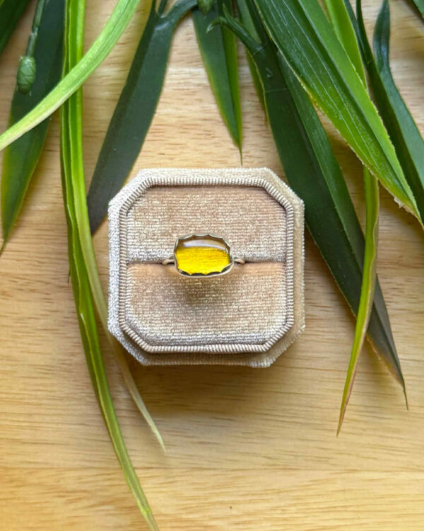 ქარვის ბეჭედი ვერცხლში - "OH... HONEY"