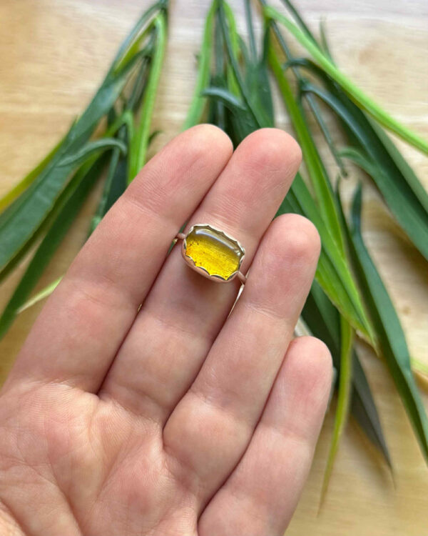 ქარვის ბეჭედი ვერცხლში - "OH... HONEY"