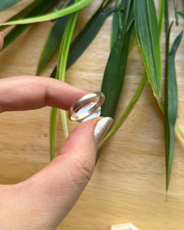 ამეტრინის ბეჭედი ვერცხლში - "IRIS LEAF"