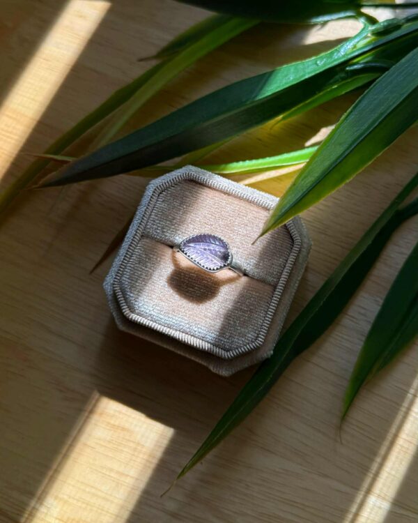 ამეტრინის ბეჭედი ვერცხლში - "IRIS LEAF"