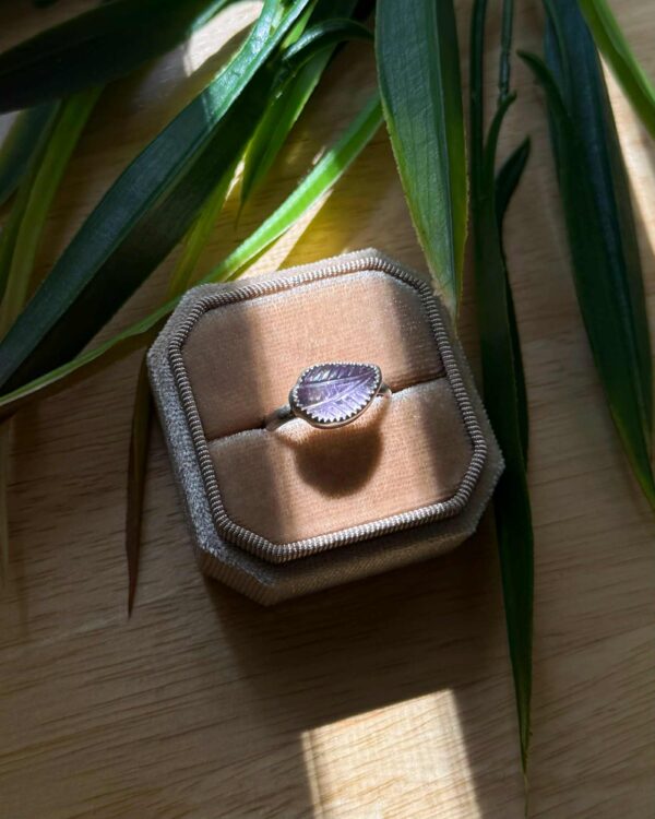 ამეტრინის ბეჭედი ვერცხლში - "IRIS LEAF"