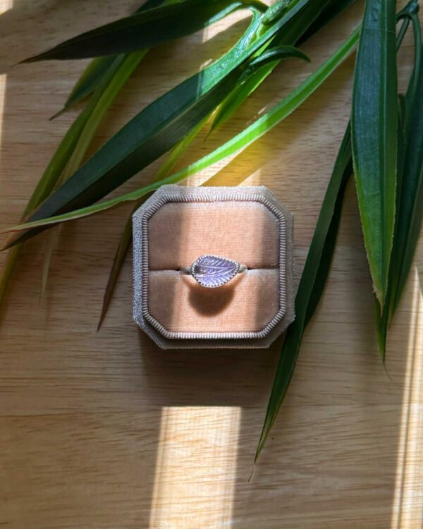 ამეტრინის ბეჭედი ვერცხლში - "IRIS LEAF"