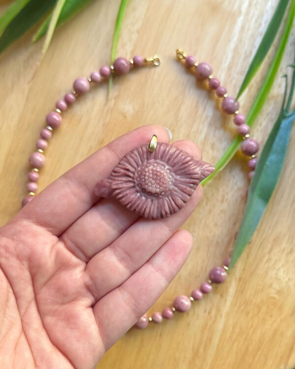 როდონიტის მძივი - "FLORINA"